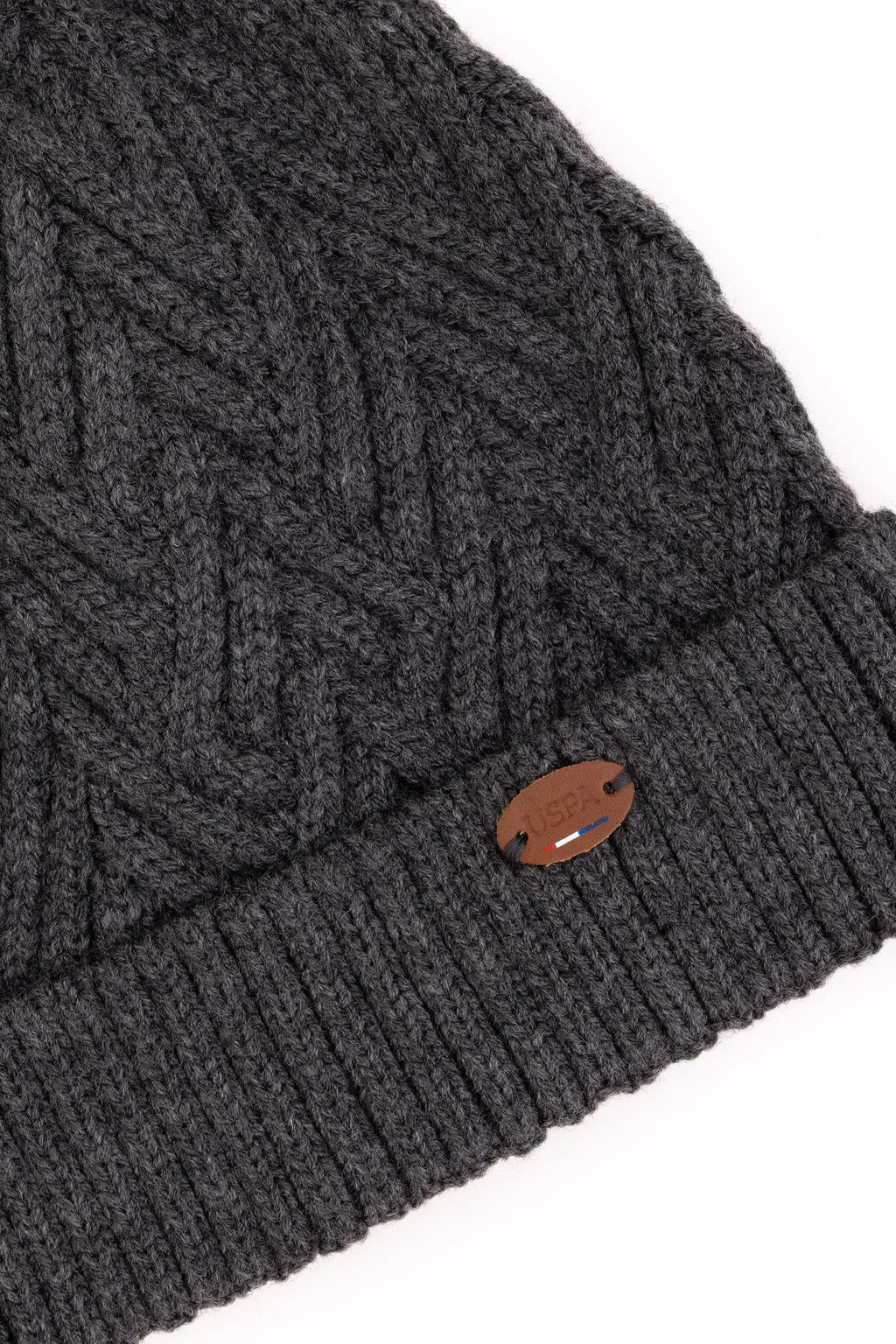 Мужской антрацитовый меланжевый берет Неожиданная скидка в корзине - U.s. polo assn фото 3