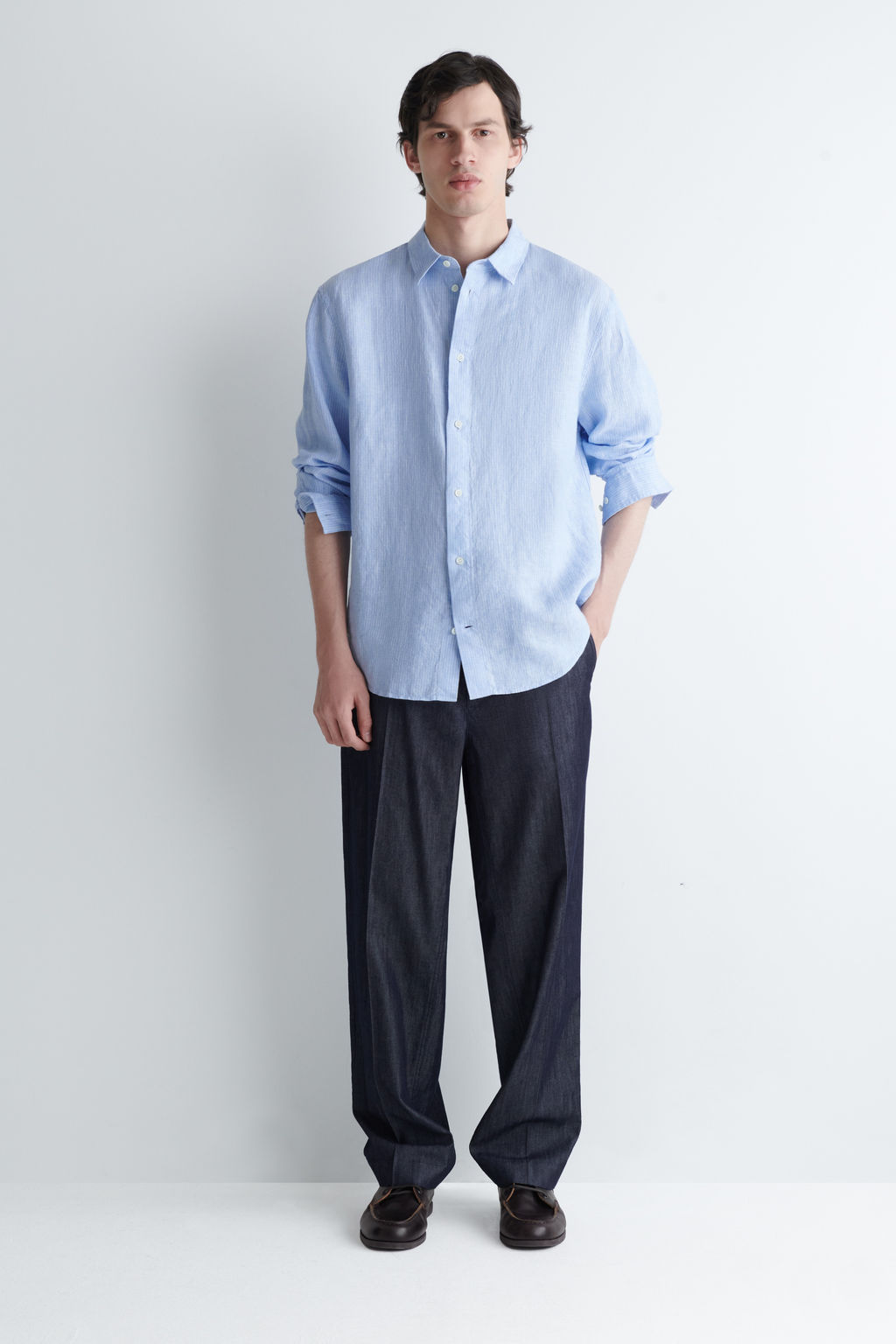 CAMISA DE LINO RELAXED FIT - H&m фото 3