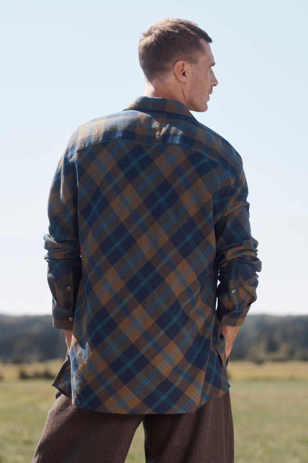 LIMITED EDITION FLOWING CHECK SHIRT - Zara фото 3