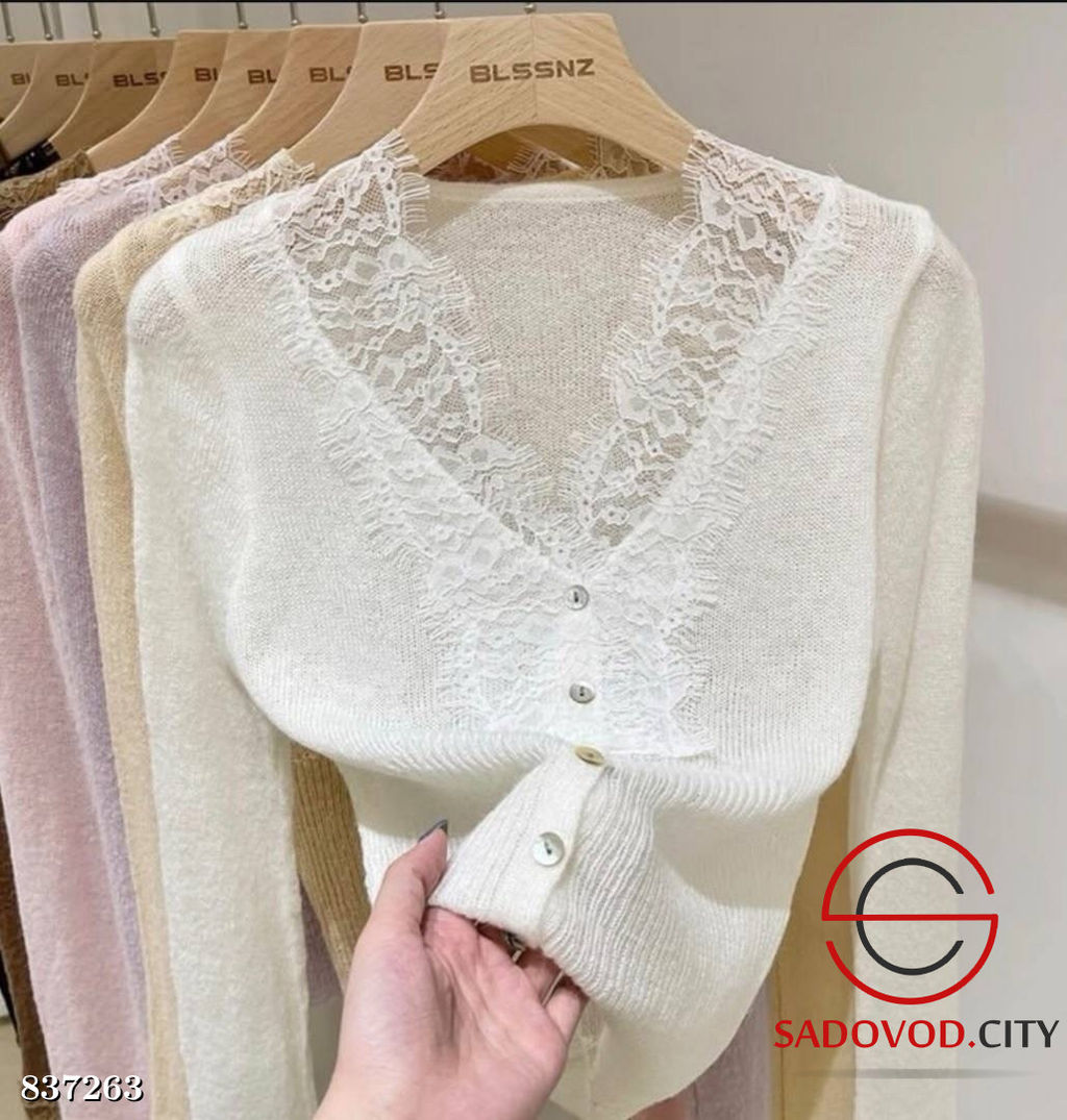 Кофта женская с гипюром - Bruno фото 3