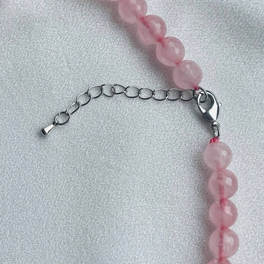 Бусы из Розового кварца огранка 50 см +