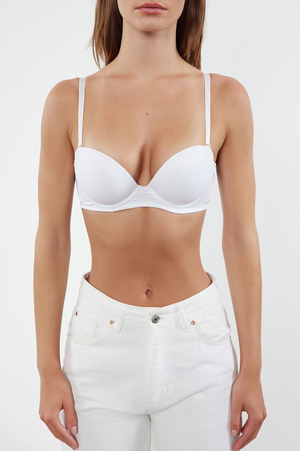 TRENDYOLMILLA Ten Ip Ask?l? Ekstra Dolgulu/Push-Up Tshirt Bra Orme Sutyen THMAW21SU0058  фото 31