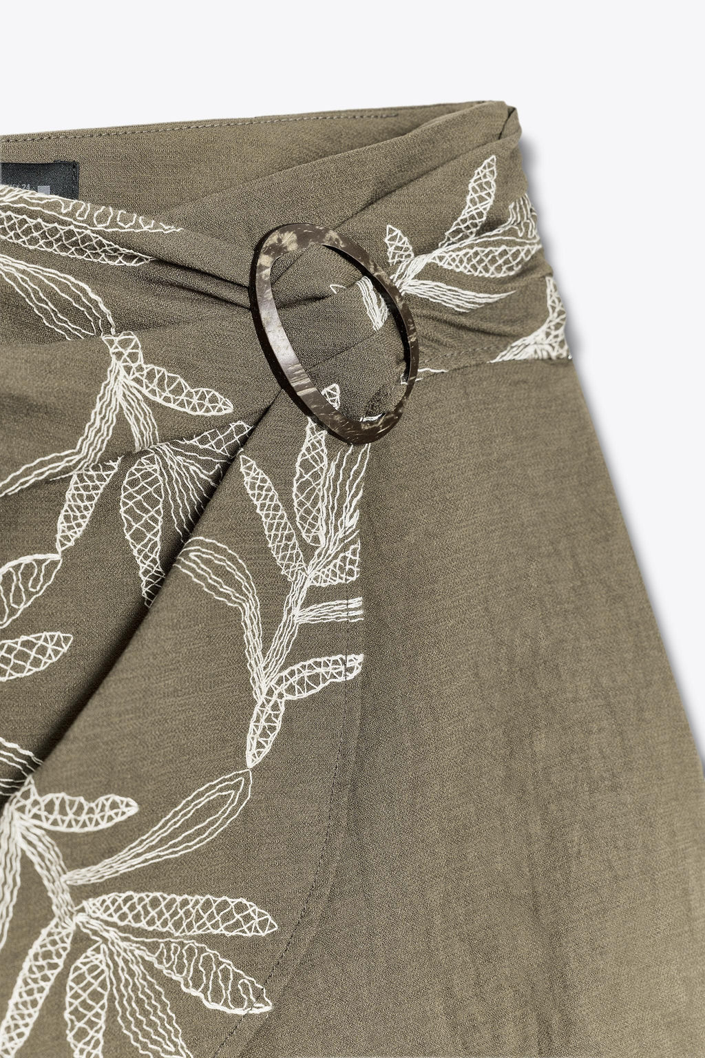 EMBROIDERED WRAP SKORT - Zara фото 7