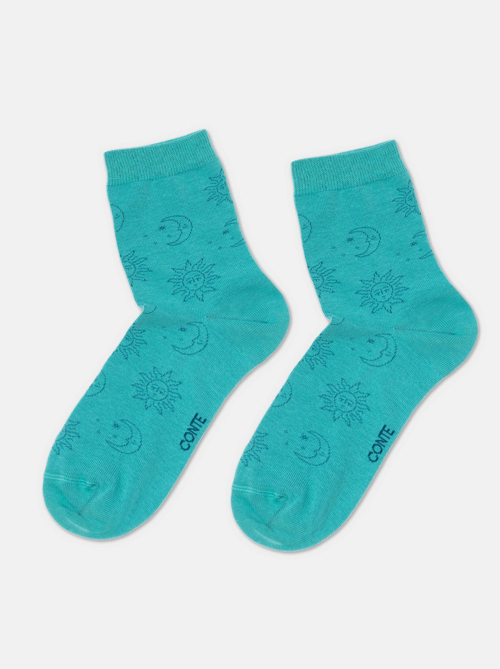 Цена за 2 пары. Носки Классические CONTE CLASSIC бирюза - Conte elegant фото 4