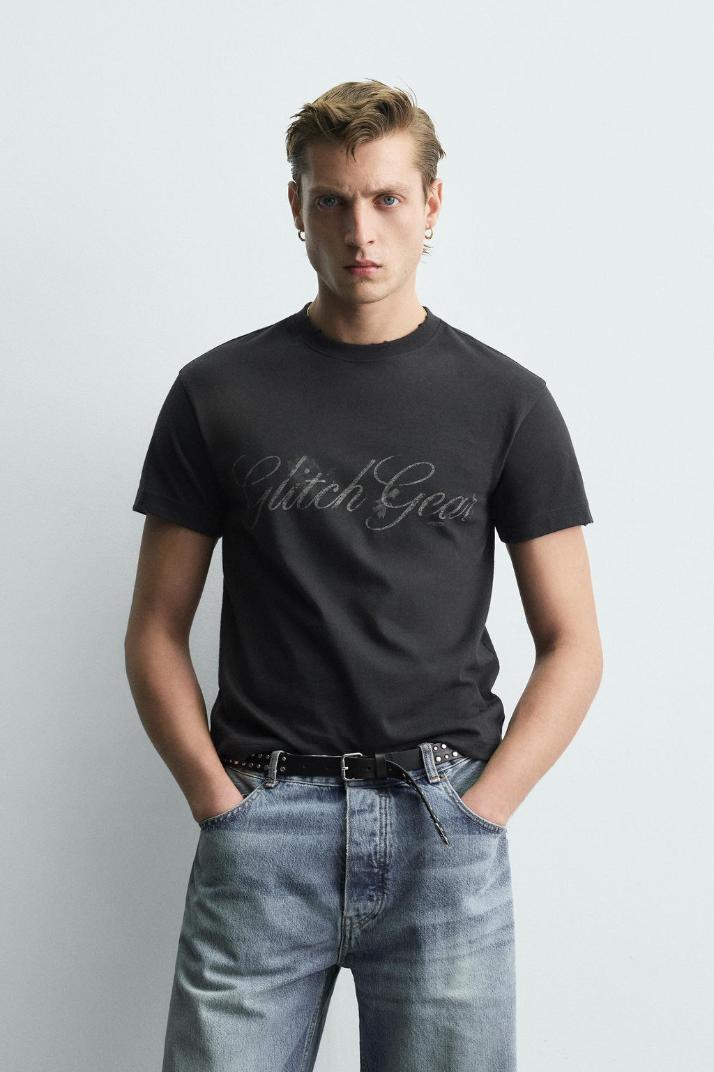 WASHED SLOGAN CROPPED FIT T-SHIRT - Zara фото 9