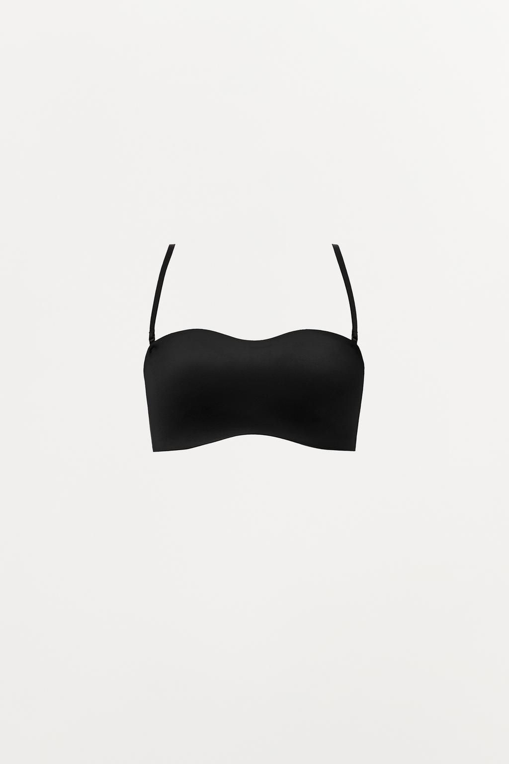 POLYAMIDE BANDEAU BRA WITH STRAPS - Zara фото 5