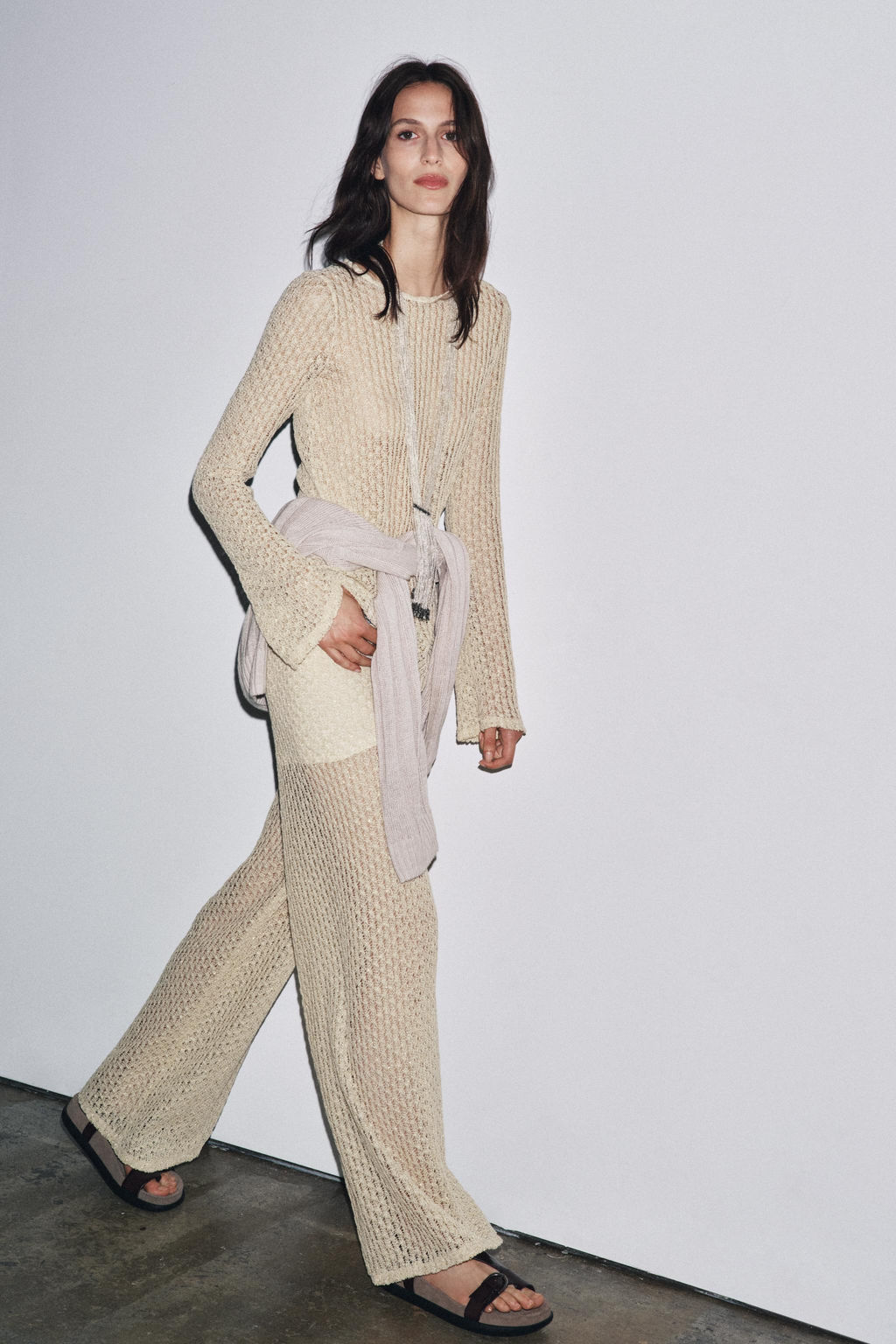 METALLIC THREAD TUNIC TOP