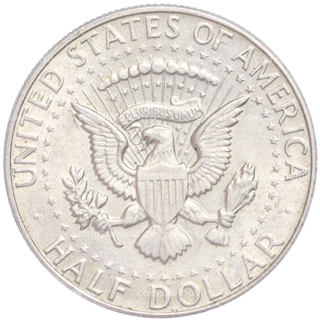 1/2 доллара (50 центов) 1968 года D США