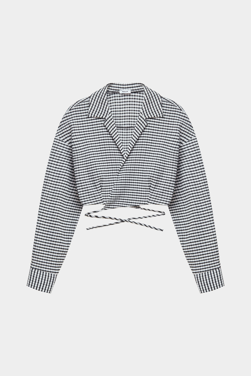 Рубашка укороченная из жатого хлопка - Mollis фото 5