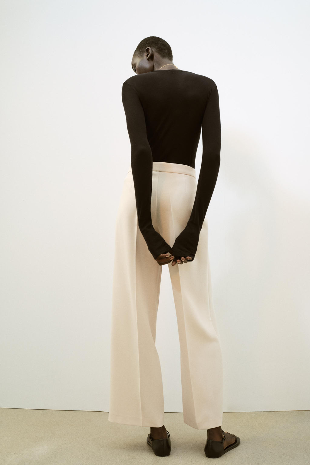STRAIGHT-LEG HIGH-WAIST TROUSERS - Zara фото 5