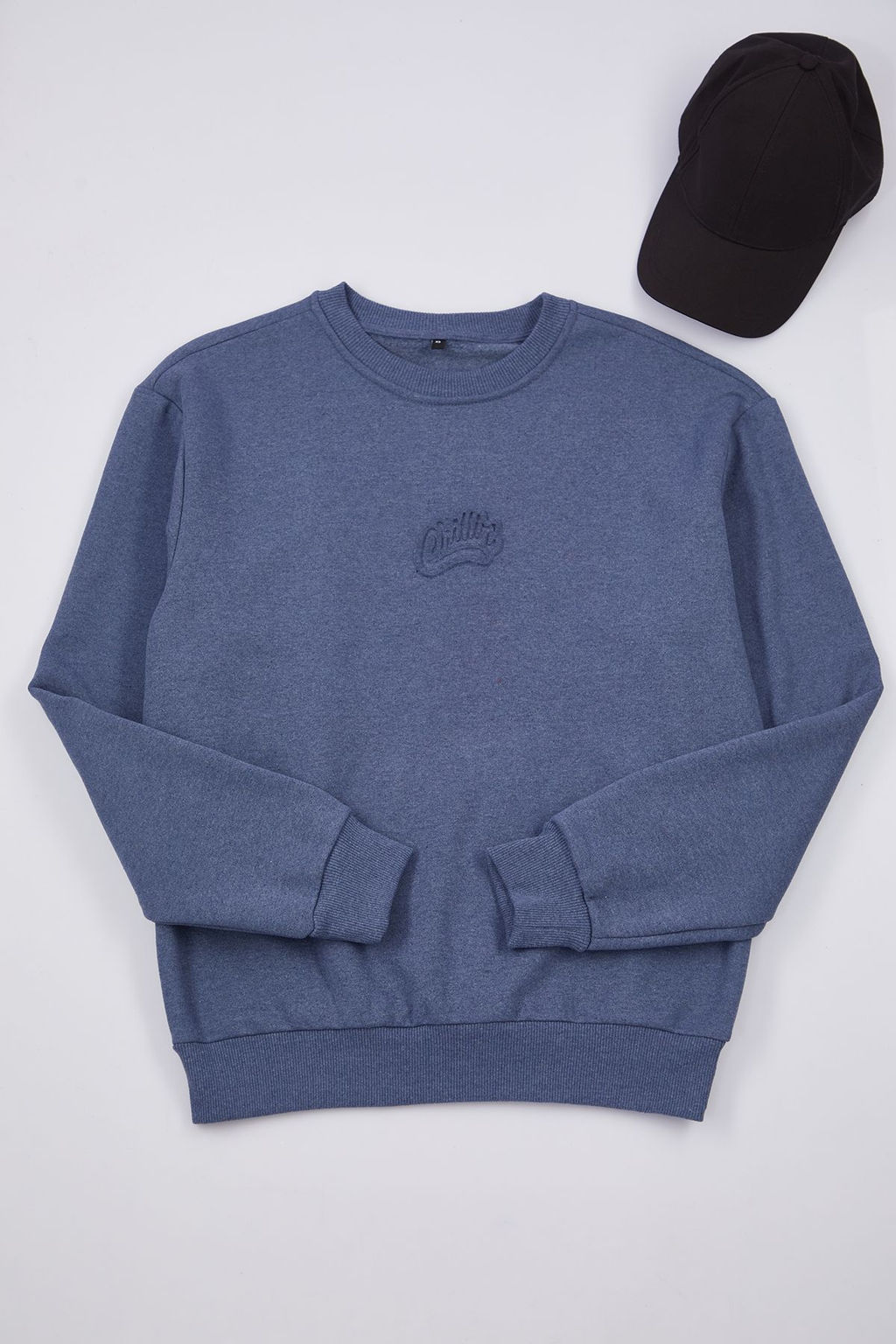 TRENDYOL MAN Koyu Kahverengi Oversize/Genis Kesim Kabartma Yaz? Bask?l? Ici Polarl? Sweatshirt TMNAW25SW00053 - Trendyolmilla фото 5