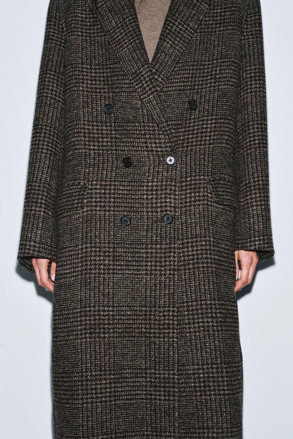 ZW COLLECTION CHECK COAT - Zara фото 5