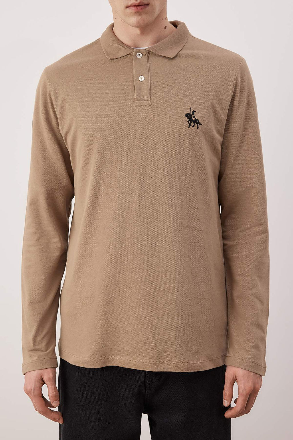 TRENDYOL MAN Beyaz %100 Pamuk Slim/Dar Kesim Uzun Kol Basic Polo Yaka T-shirt TMNAW25PO00000 - Trendyolmilla фото 15