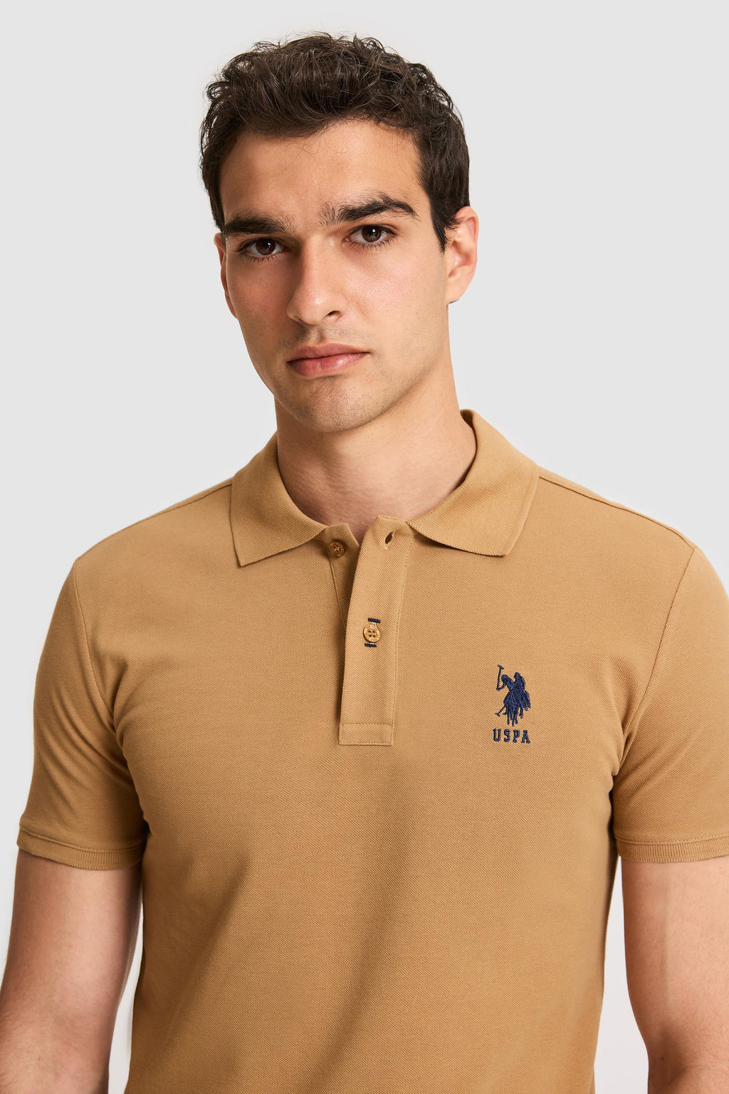 Erkek Slim Fit Polo Yaka Coconut Basic Ti__rt