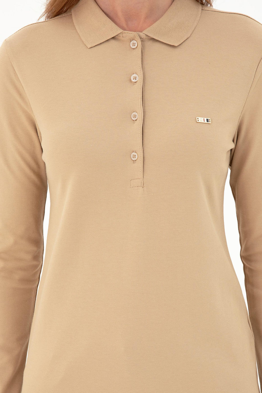 Женский базовый свитшот песочного цвета Неожиданная скидка в корзине - U.s. polo assn фото 6