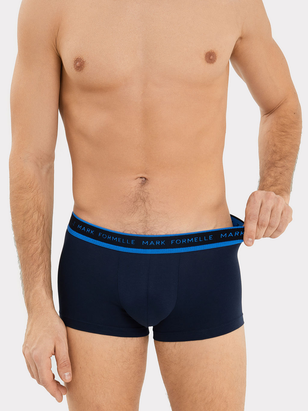 Трусы мужские боксеры ( 3шт.) в синем цвете неви-3 411215-3 - Mark formelle фото 2