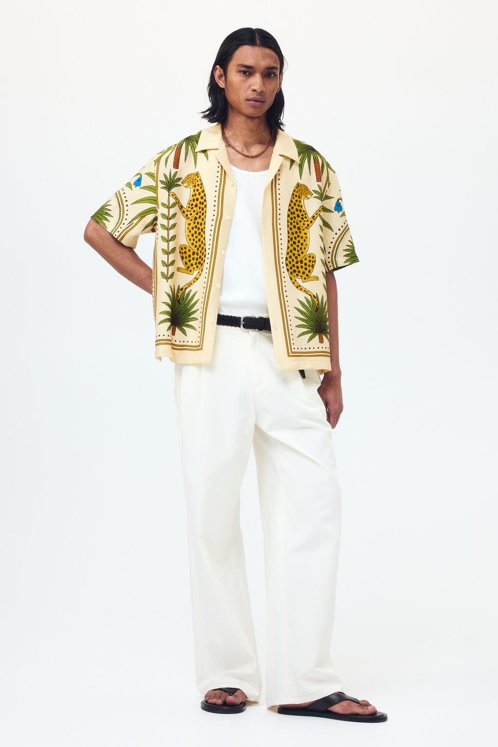 Camisa resort estampada Relaxed Fit - H&m фото 3