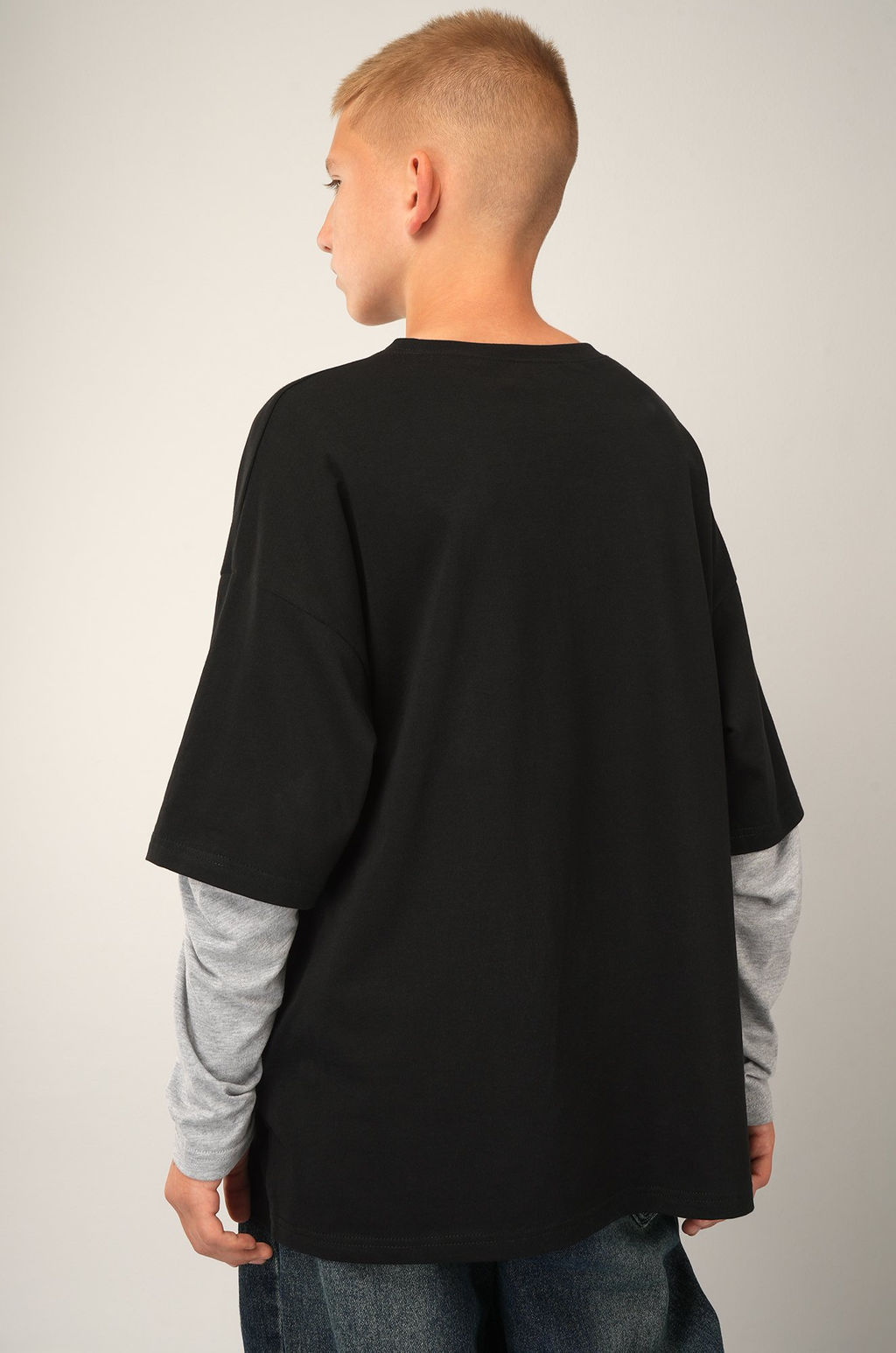 Лонгслив с двойным рукавом для мальчика Happyfox