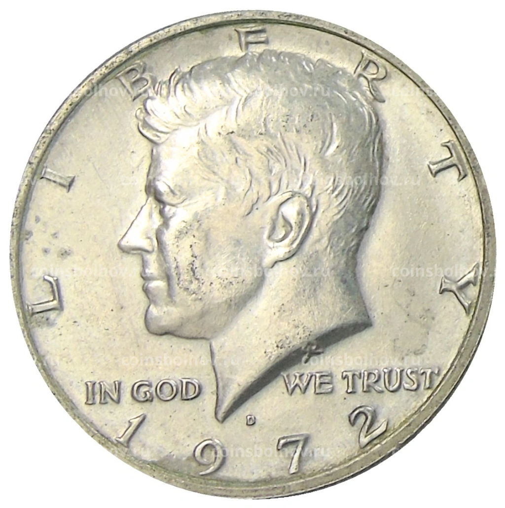 1/2 доллара (50 центов) 1972 года D США