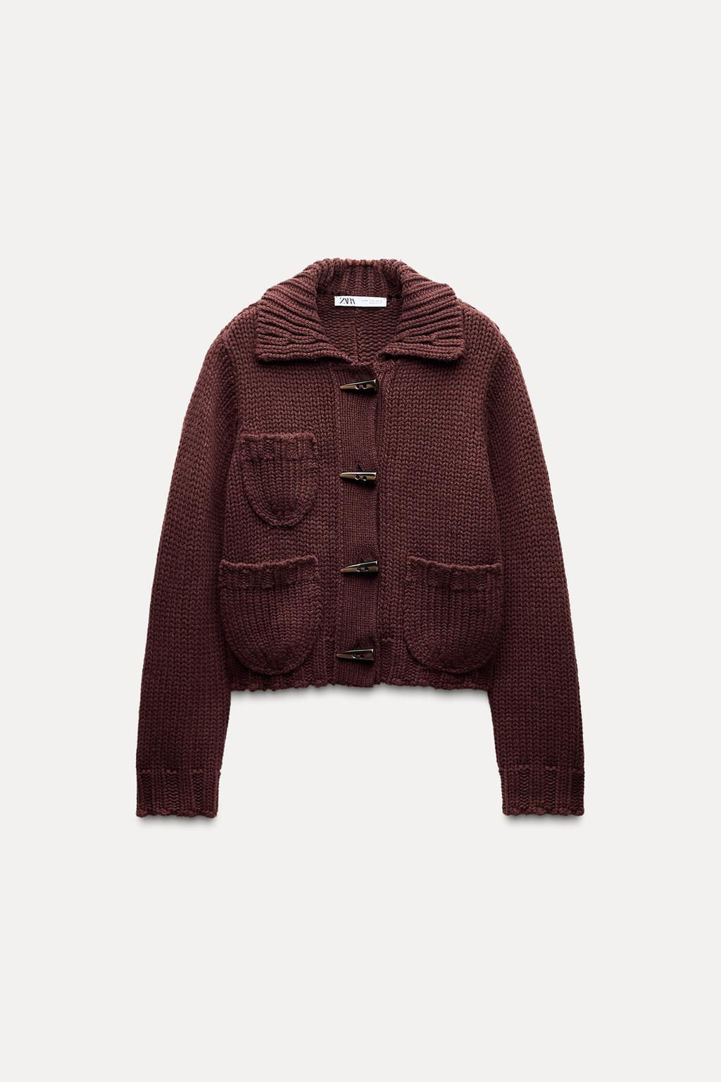 CHUNKY-KNIT CARDIGAN - Zara фото 5