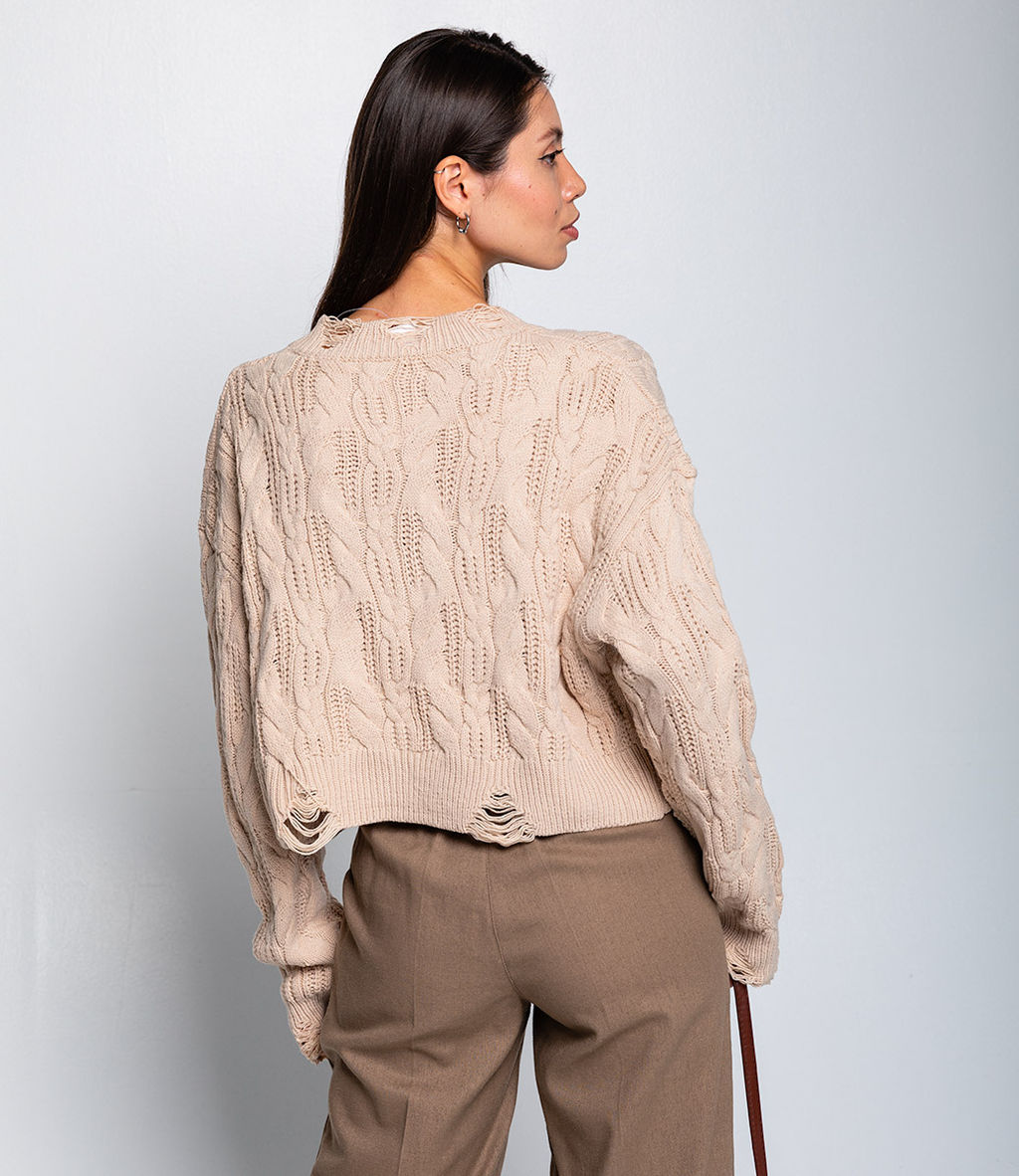 Джемпер #КТ800 (1), бежевый - Dommod фото 3