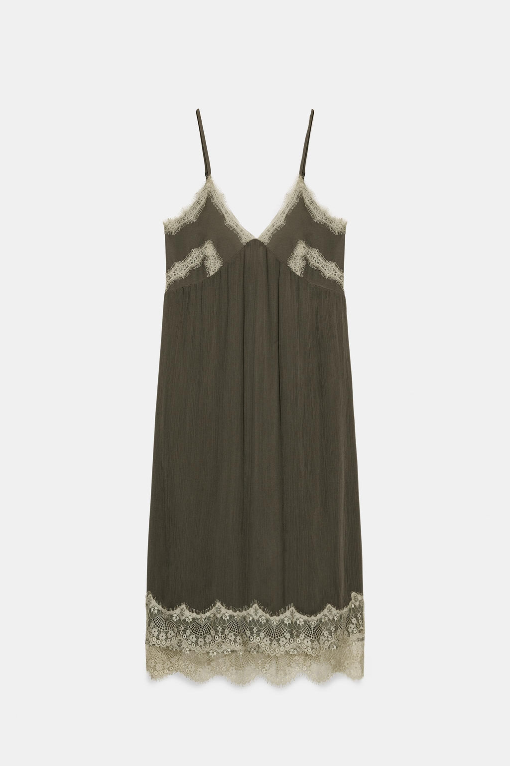 LACE CAMISOLE DRESS - Zara фото 16
