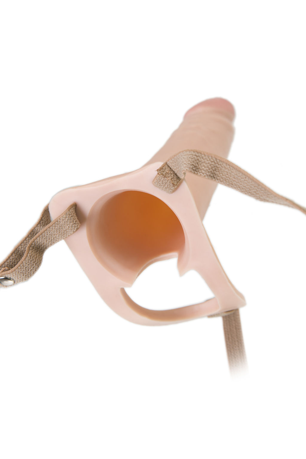 Фаллопротез LoveToy поясной, телесный, 18 см  фото 5