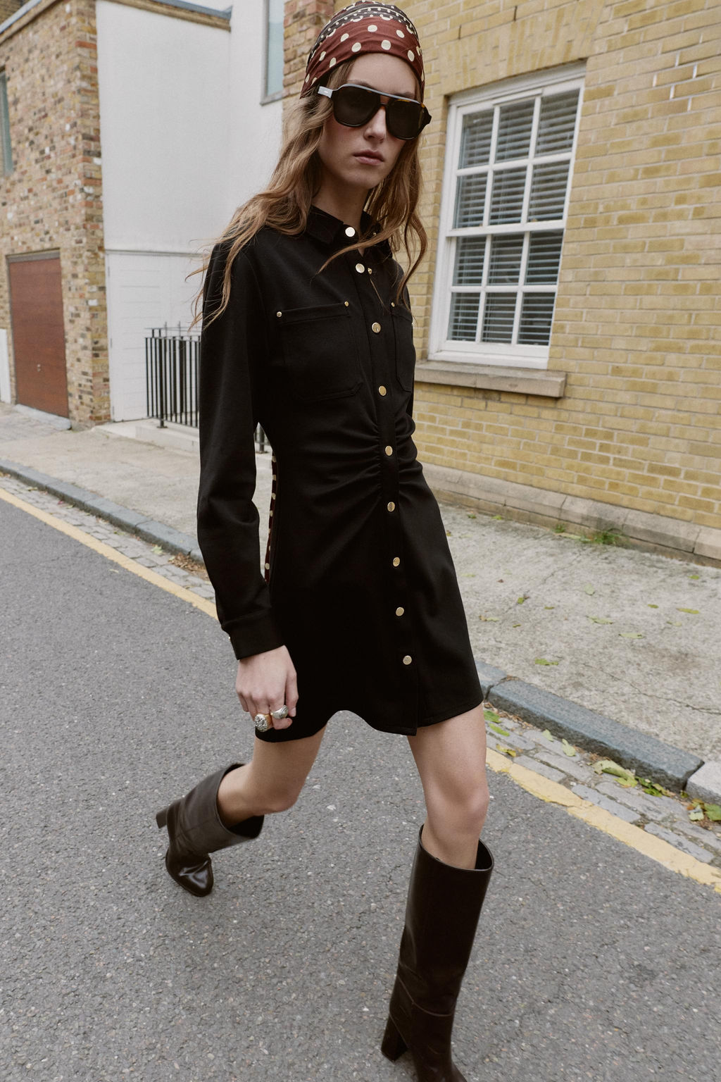 FITTED CREPE DRESS - Zara фото 4
