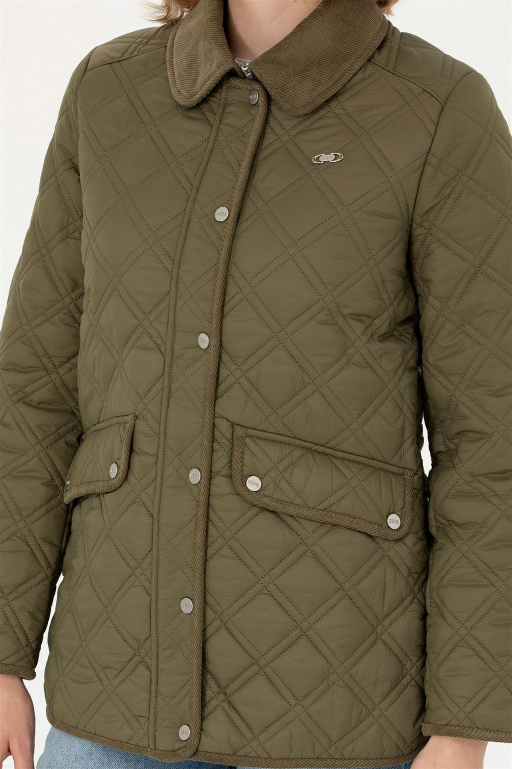 Женское пальто цвета хаки Неожиданная скидка в корзине - U.s. polo assn фото 6