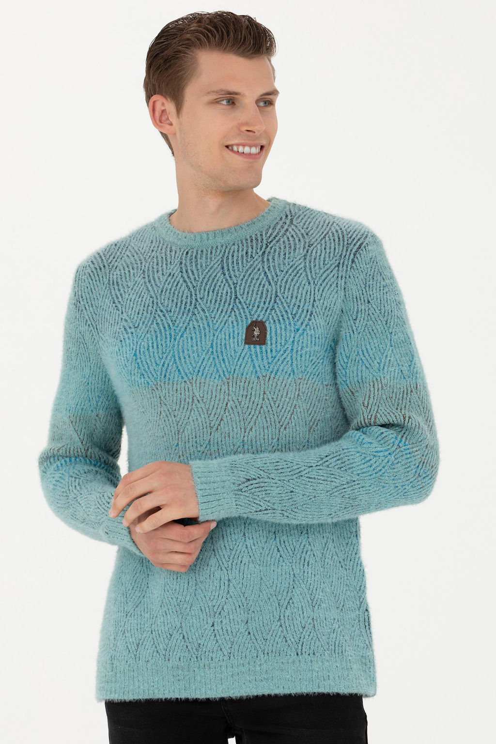 Мужской мятный свитер - U.s. polo assn фото 17