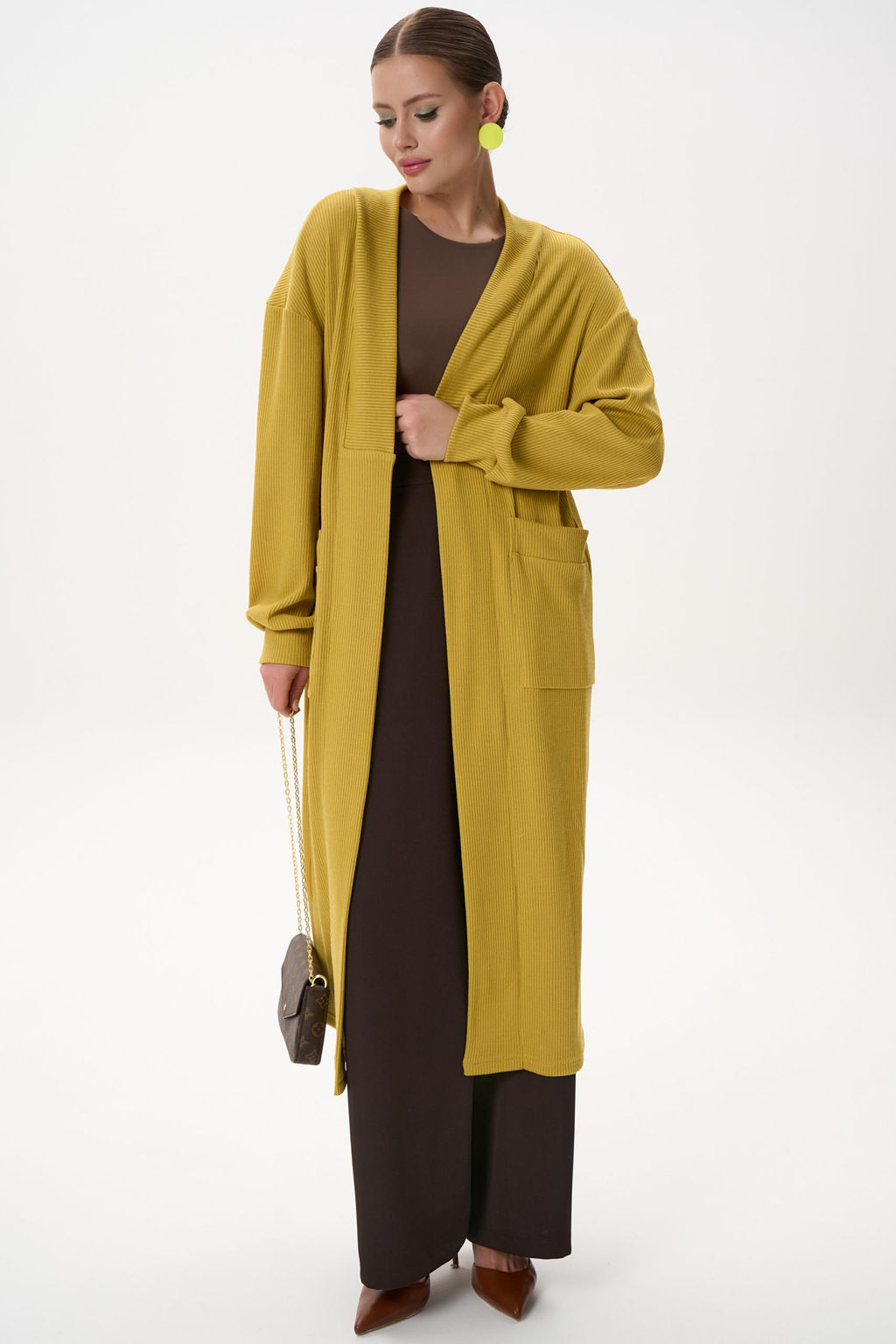 Кардиган Катрис (горчичный) - Эльза фото 9