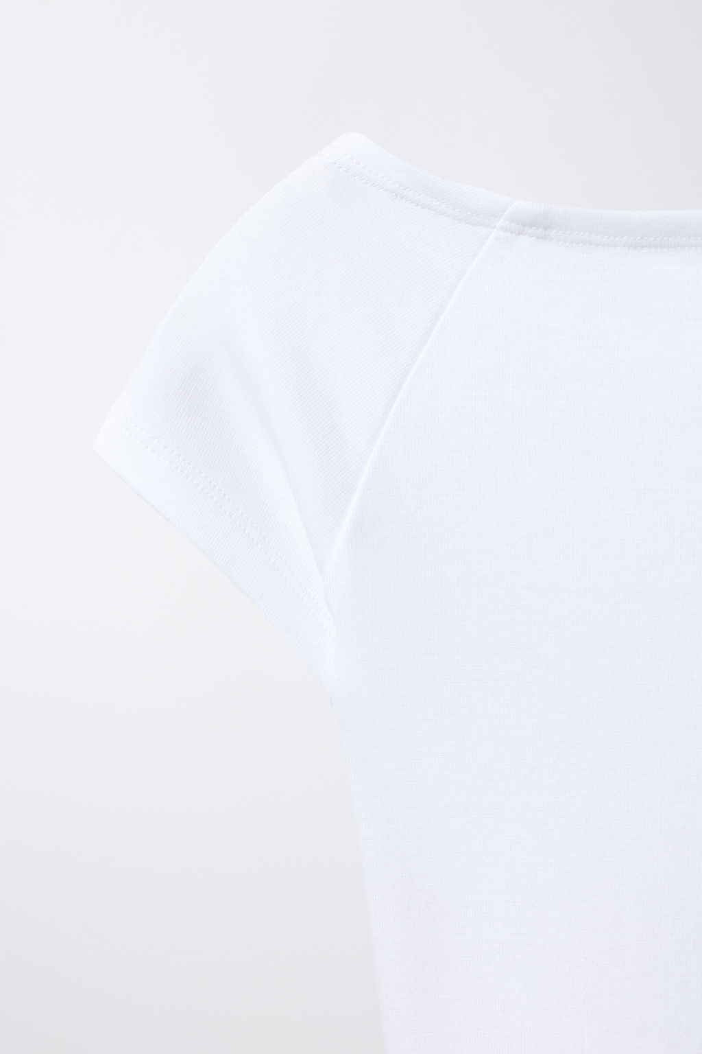 CAMISETA LISA CON MODAL / Blanco - Zara фото 6