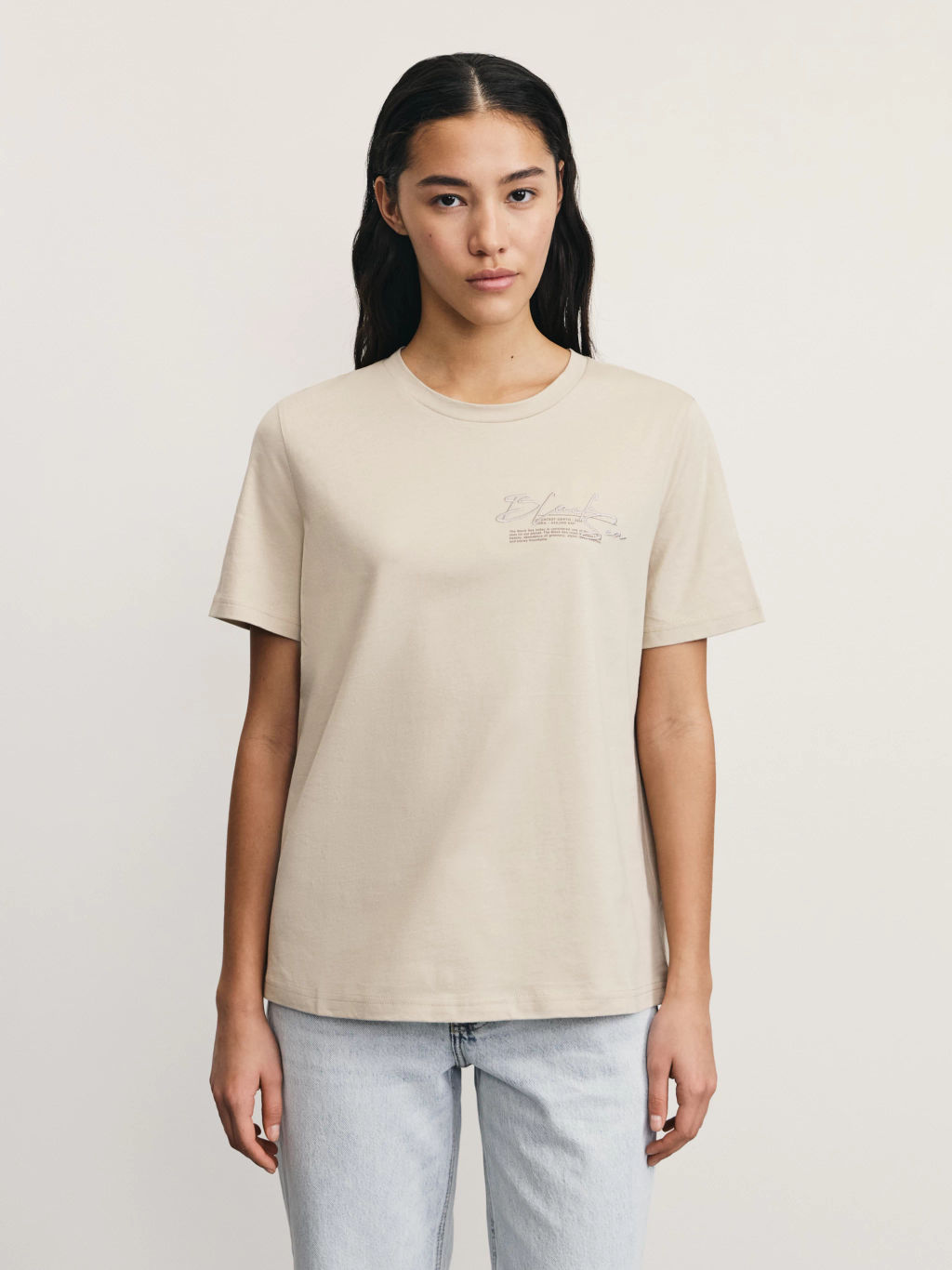 Базовая футболка с вышивкой / Zarina  фото 4