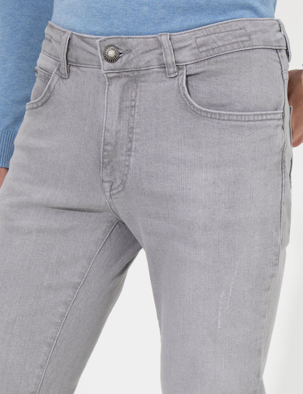 A__k Gri Slim Fit Jean Pantolon