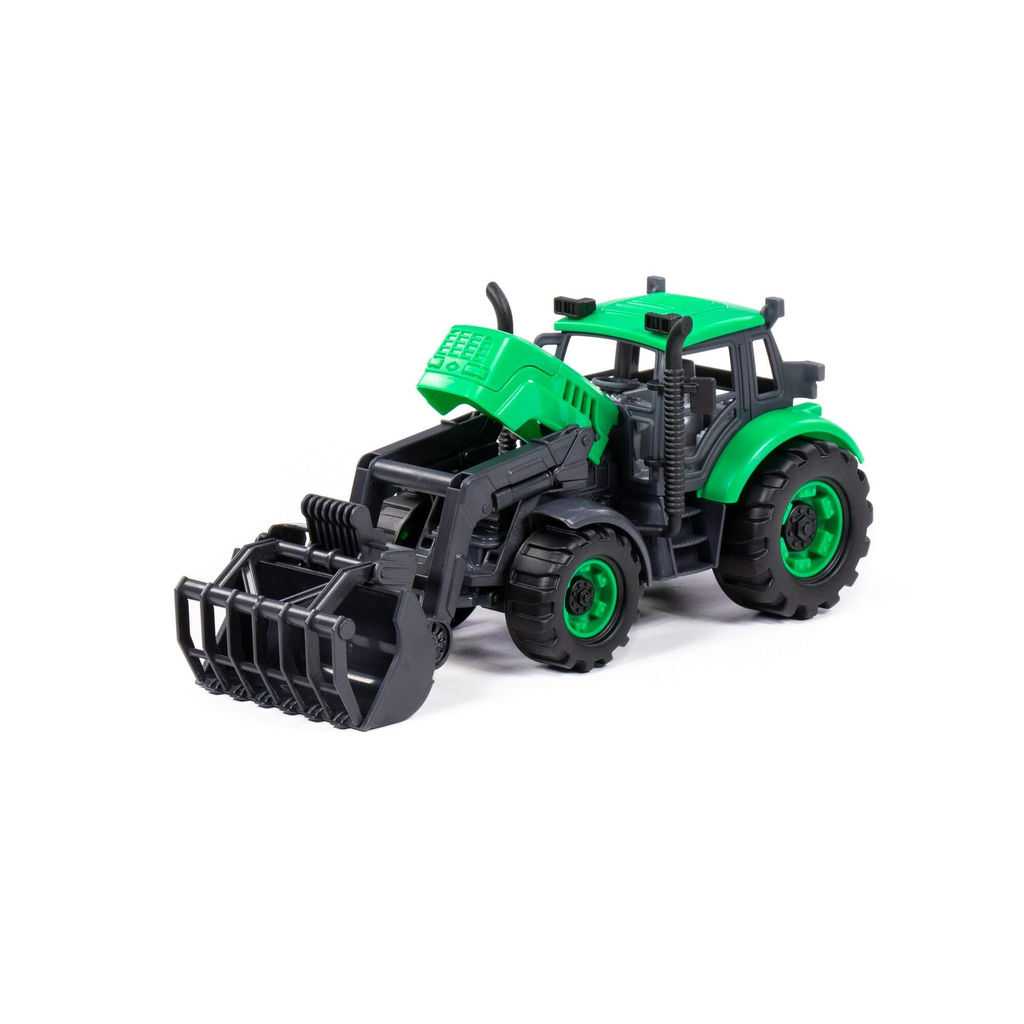 Погрузчик Прогресс сельскохозяйственный инерционный (зелёный) (в коробке) - Полесье фото 8