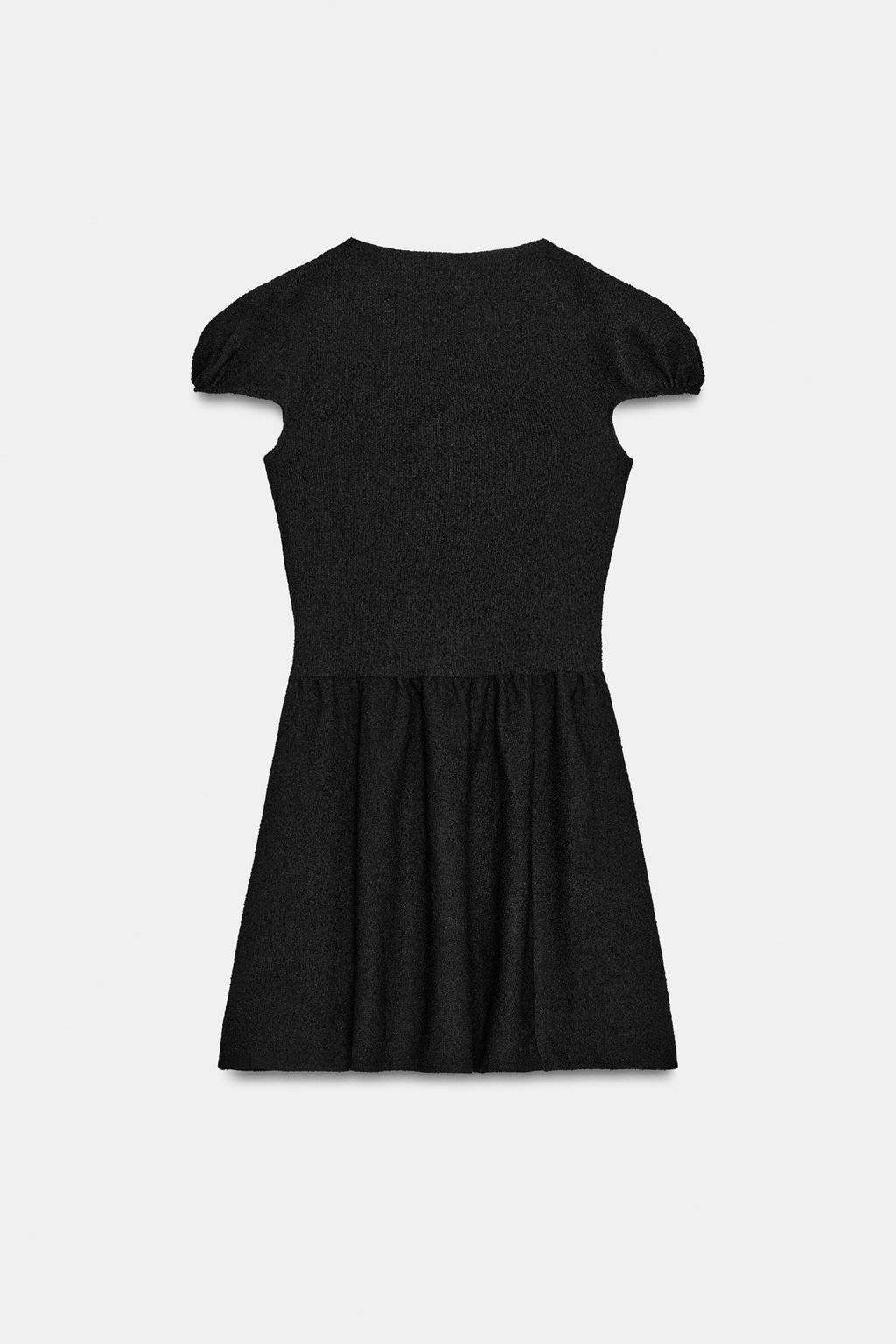 VESTIDO MANGA ABULLONADA BOUCL? / Negro - Zara фото 8