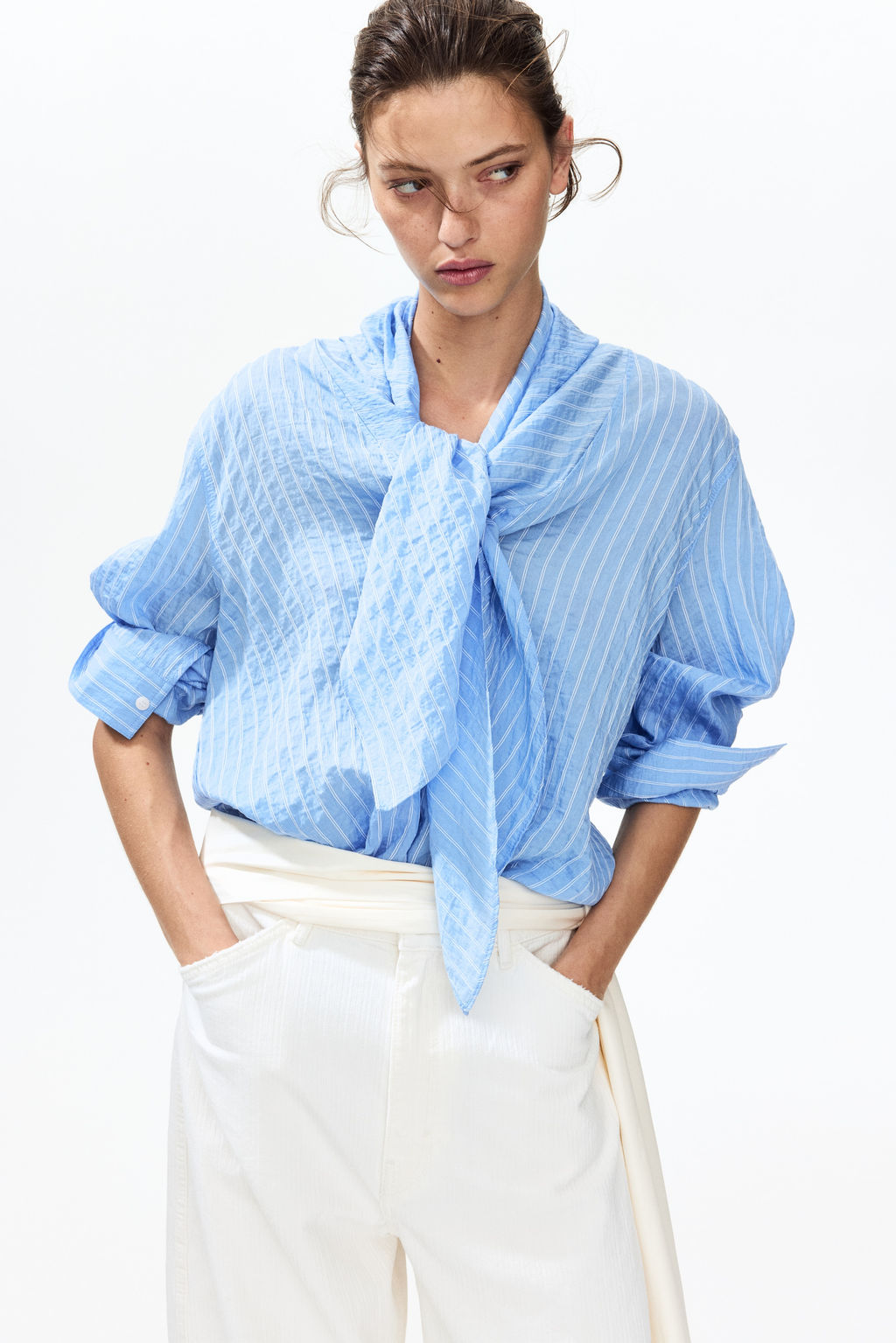 Camisa con cuello fular - H&m фото 5