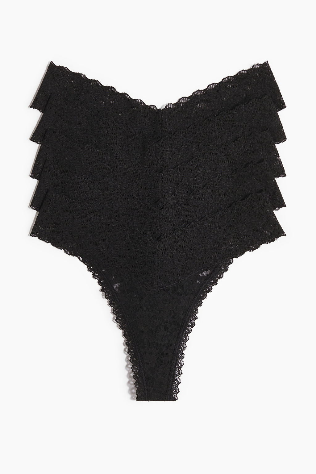 Pack de 5 bragas thong de encaje - H&m фото 2