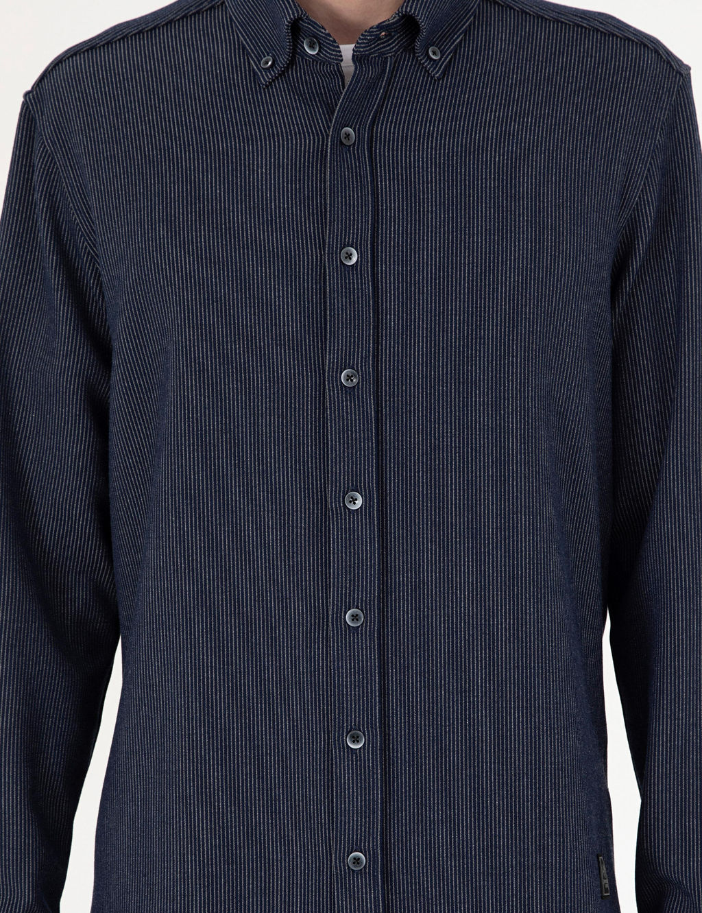 Lacivert _izgili Regular Fit Uzun Kollu G_mlek - Pierre cardin фото 6