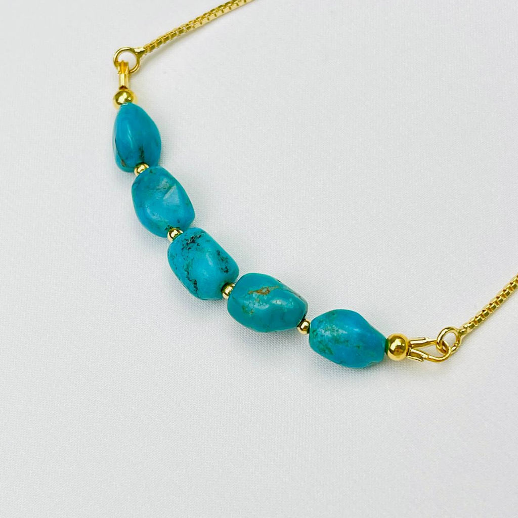 Браслет регулируемый из Бирюзы - Радуга самоцветов фото 3