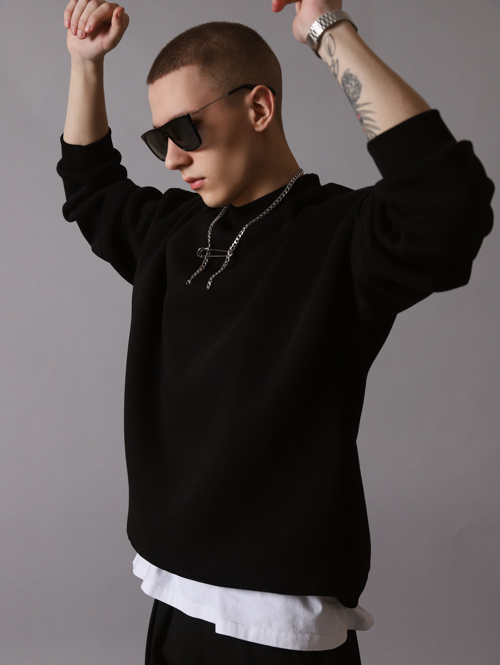 Свитшот оверсайз К501 Черный от фабрики Спортсоло