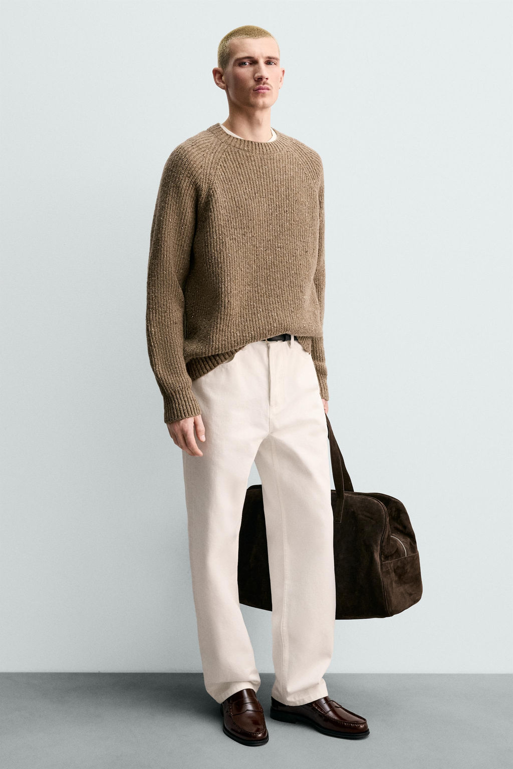 LEATHER PENNY LOAFERS - Zara фото 9