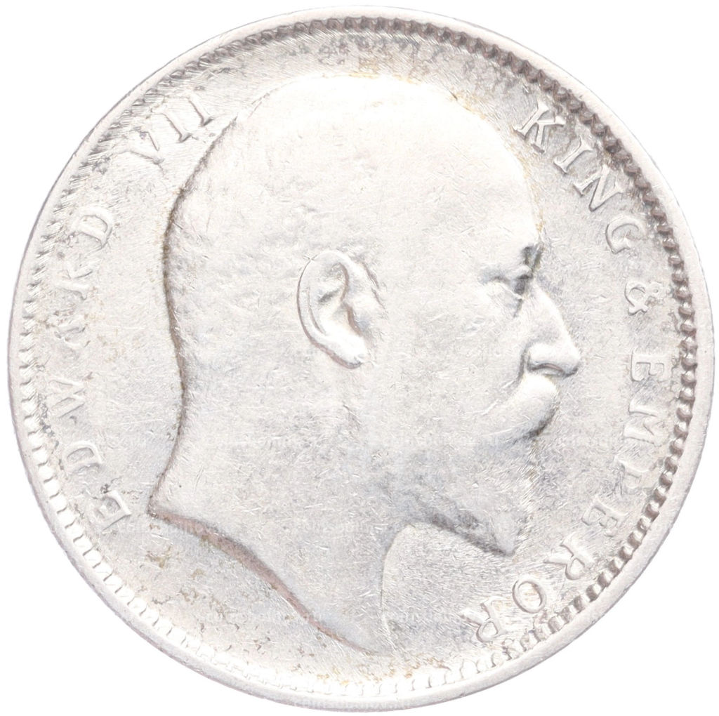 Монета 1 рупия 1906 года Британская Индия