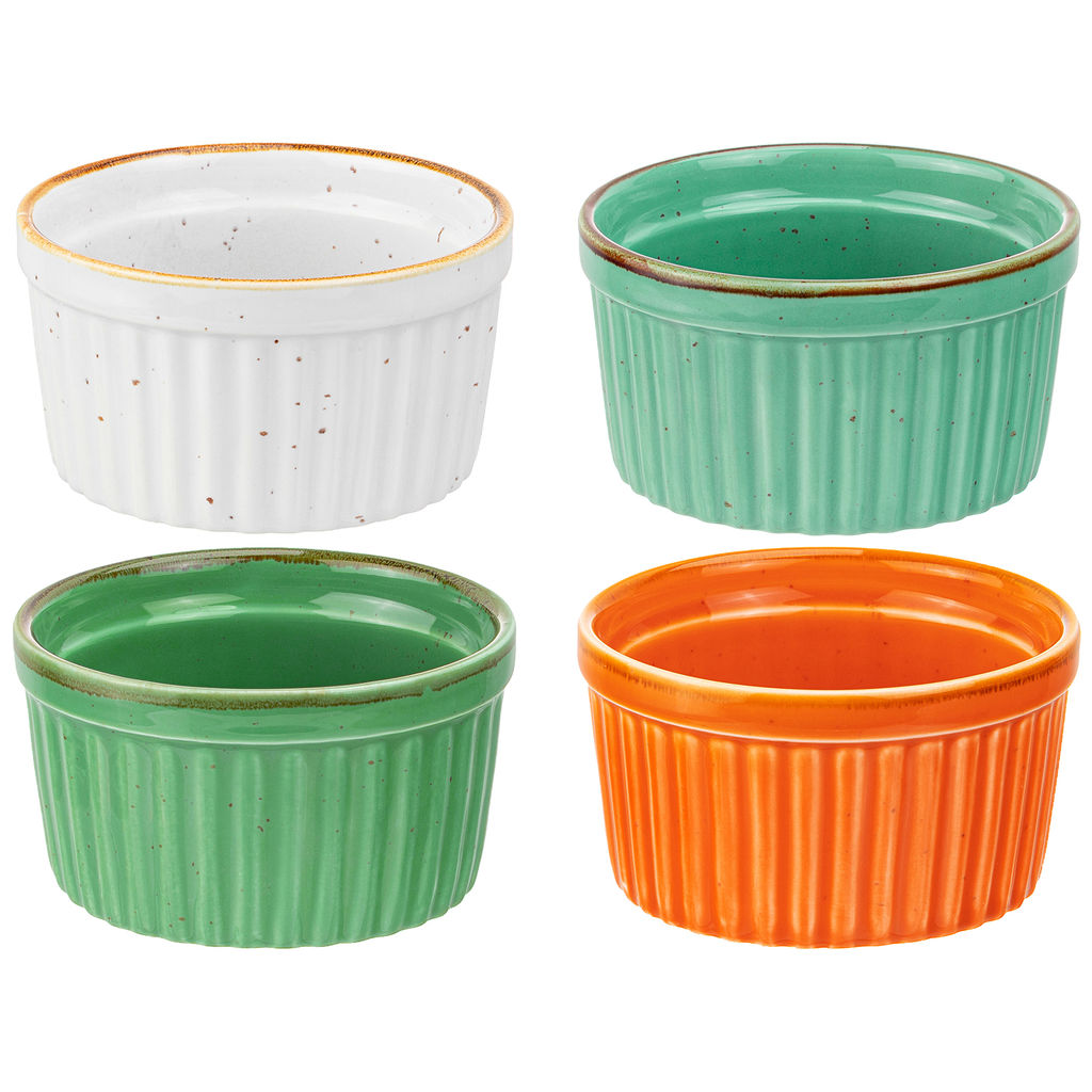 Набор 4 форм для запекания "Палитра" 250 мл 9,8*9,8*5,6 см