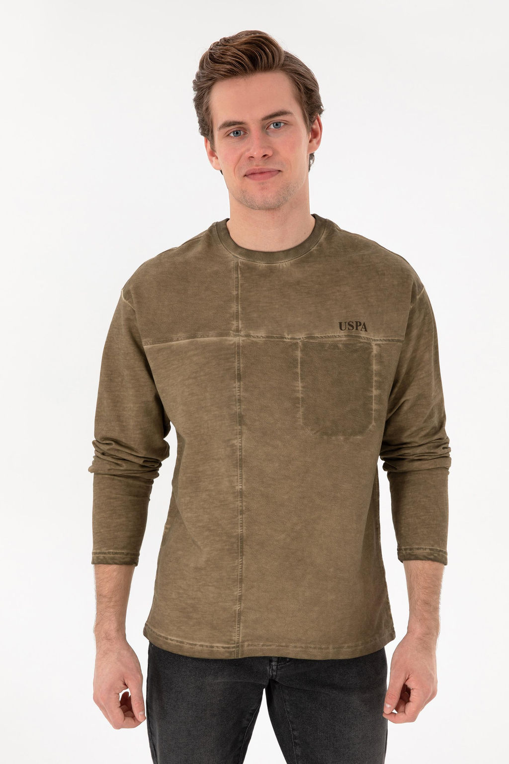 Скидка толстовка мужского хаки в корзине - U.s. polo assn фото 8