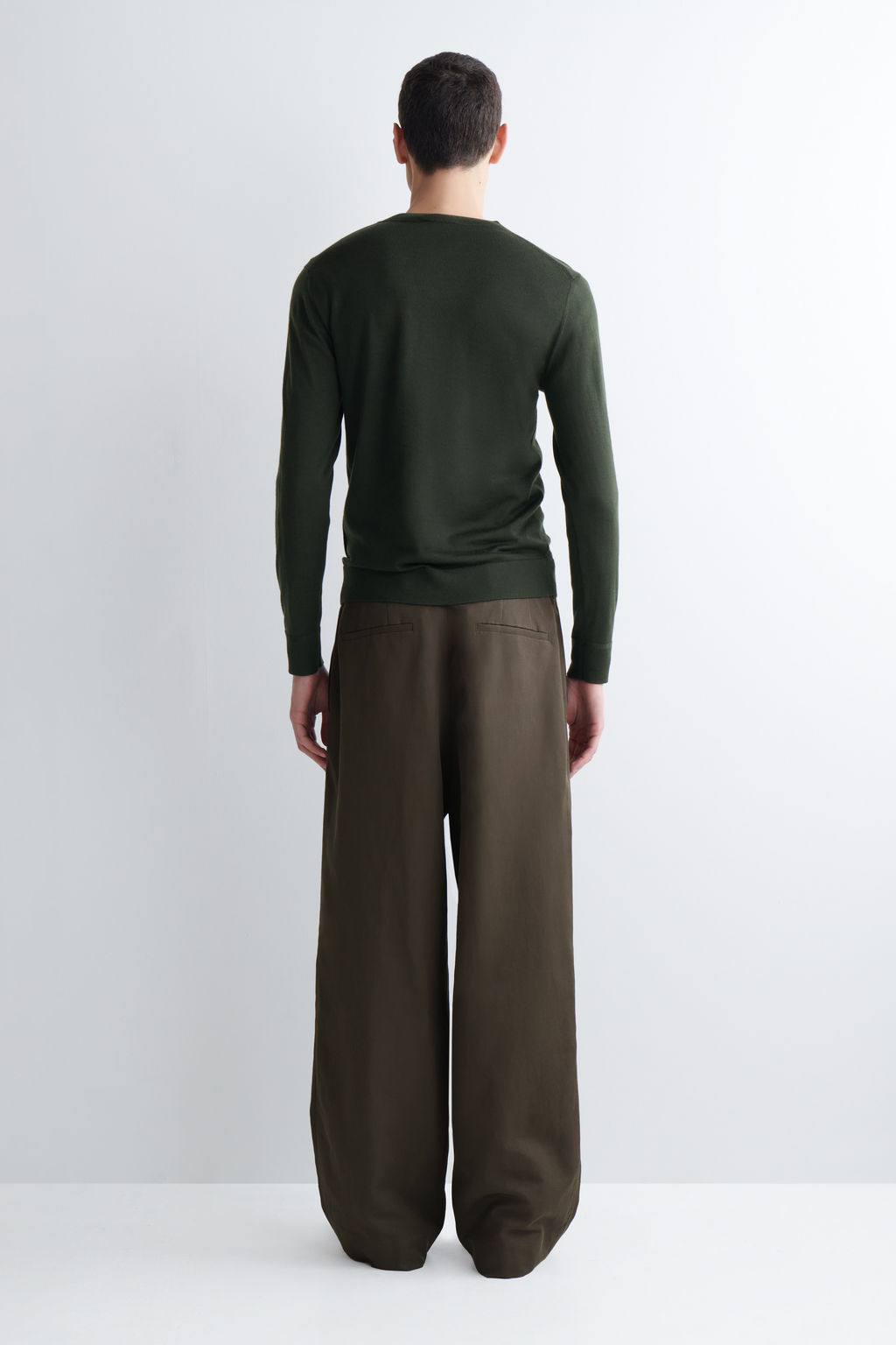 PANTAL?N RELAXED FIT WIDE LEG EN MEZCLA DE LINO - H&m фото 9