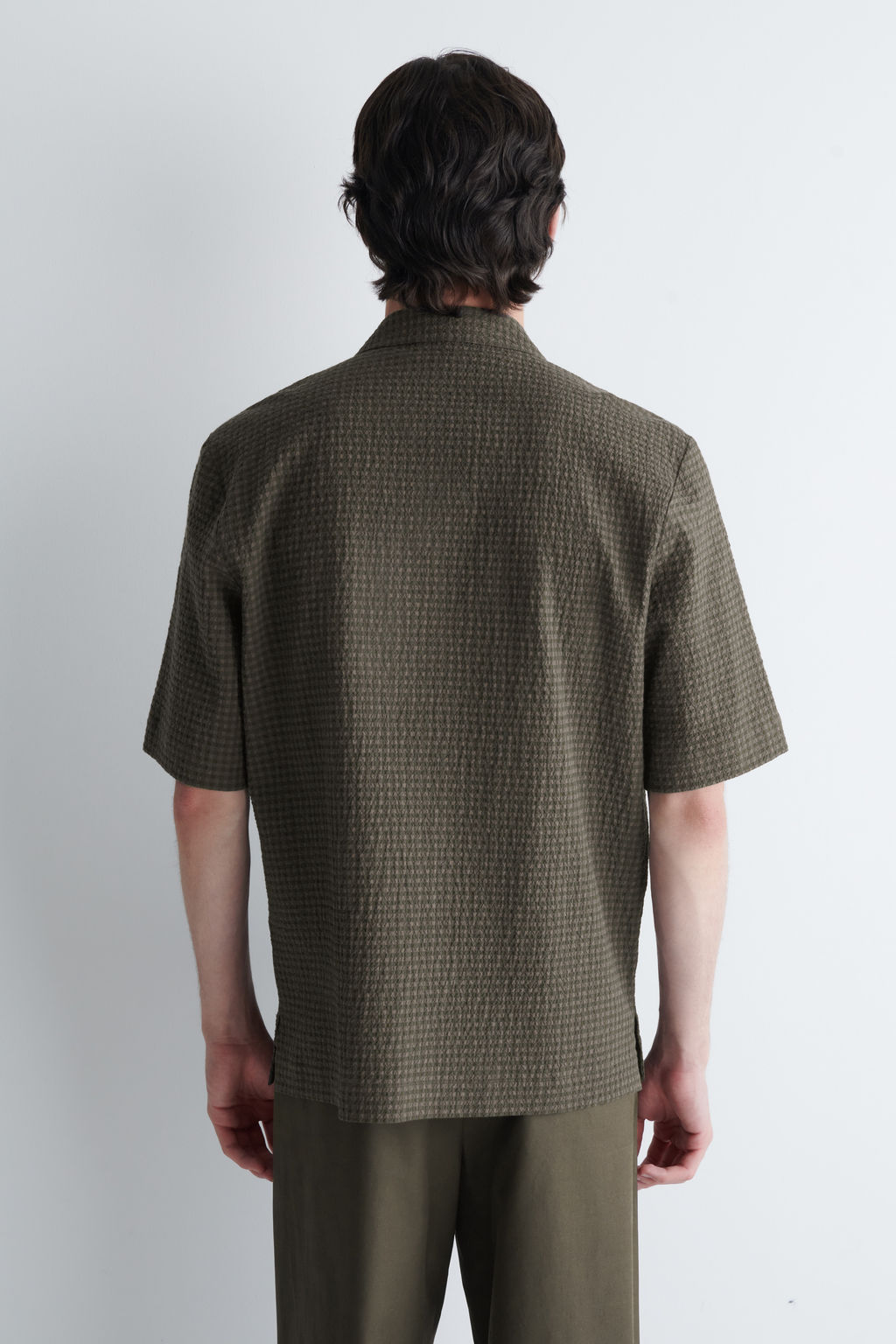 CAMISA SEERSUCKER DE MANGA CORTA - H&m фото 6