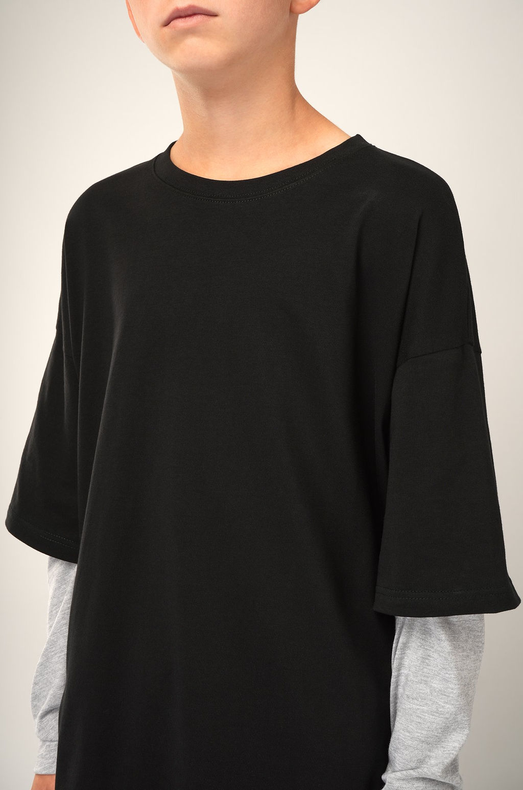 Лонгслив с двойным рукавом для мальчика Happyfox