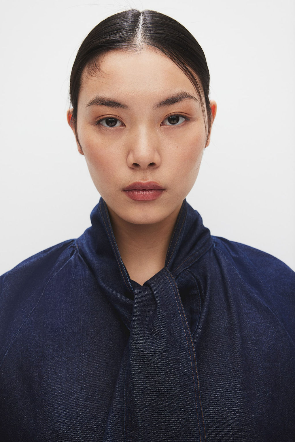 Blusa denim con lazada - H&m фото 2