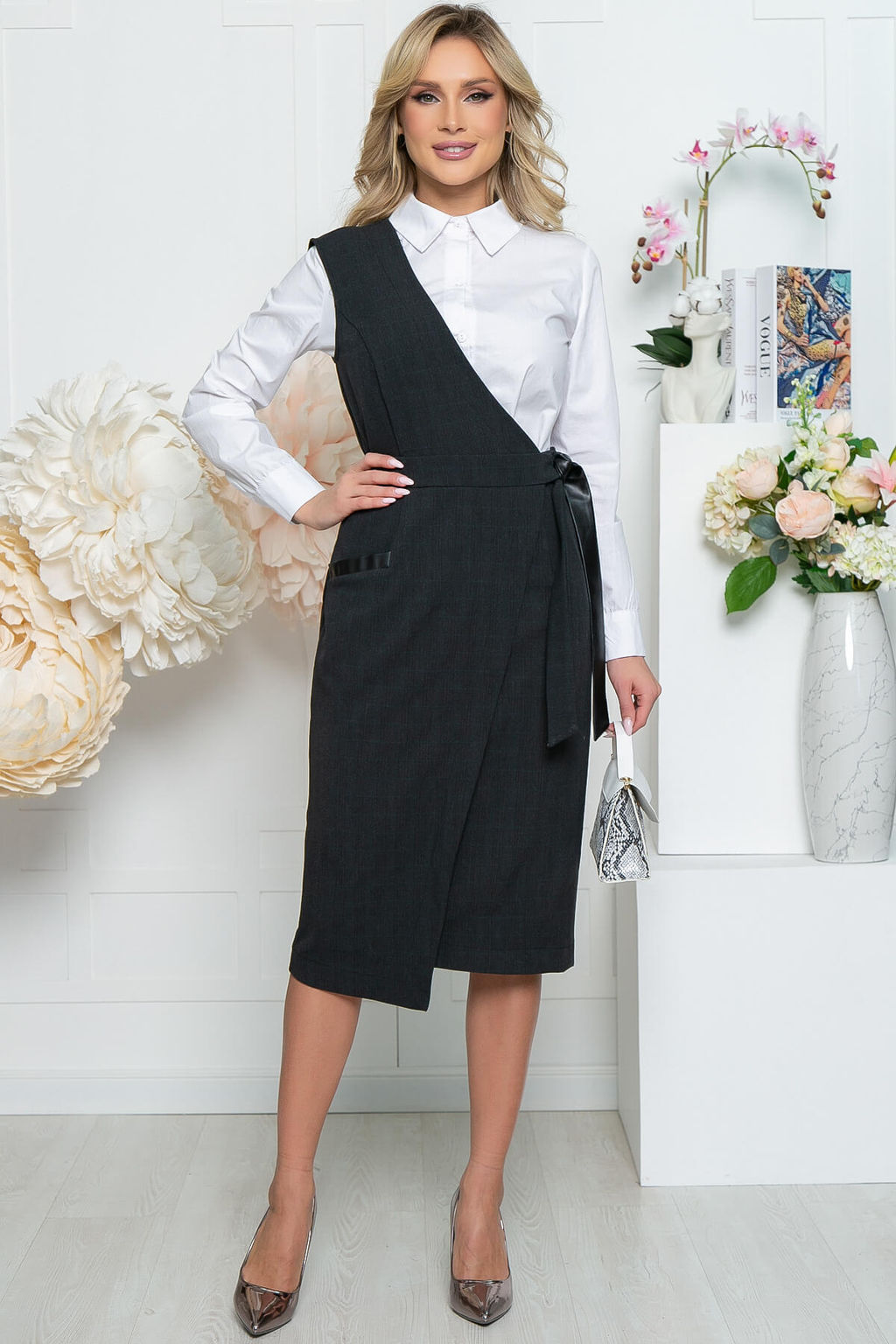 Сарафан Стиль (графит) П5464 - Lt collection фото 5